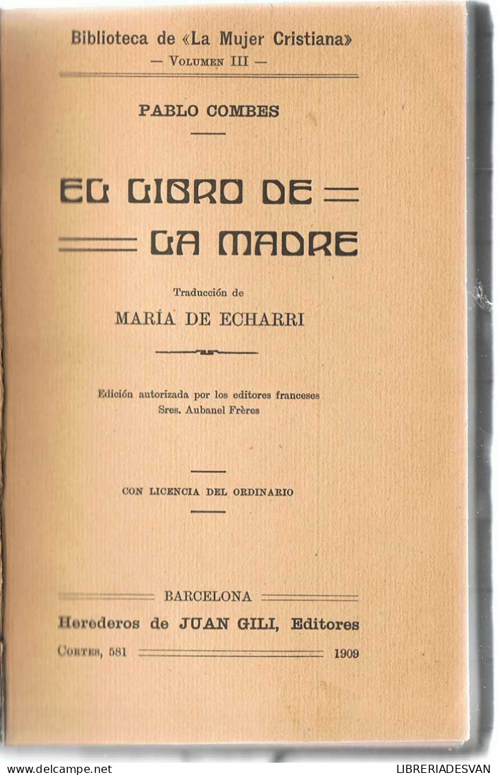 El Libro De La Madre - Pablo Combes - Filosofía Y Sicología