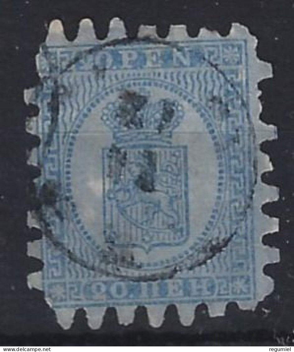 Finlandia U    8 (o) Usado.1866 - Gebruikt