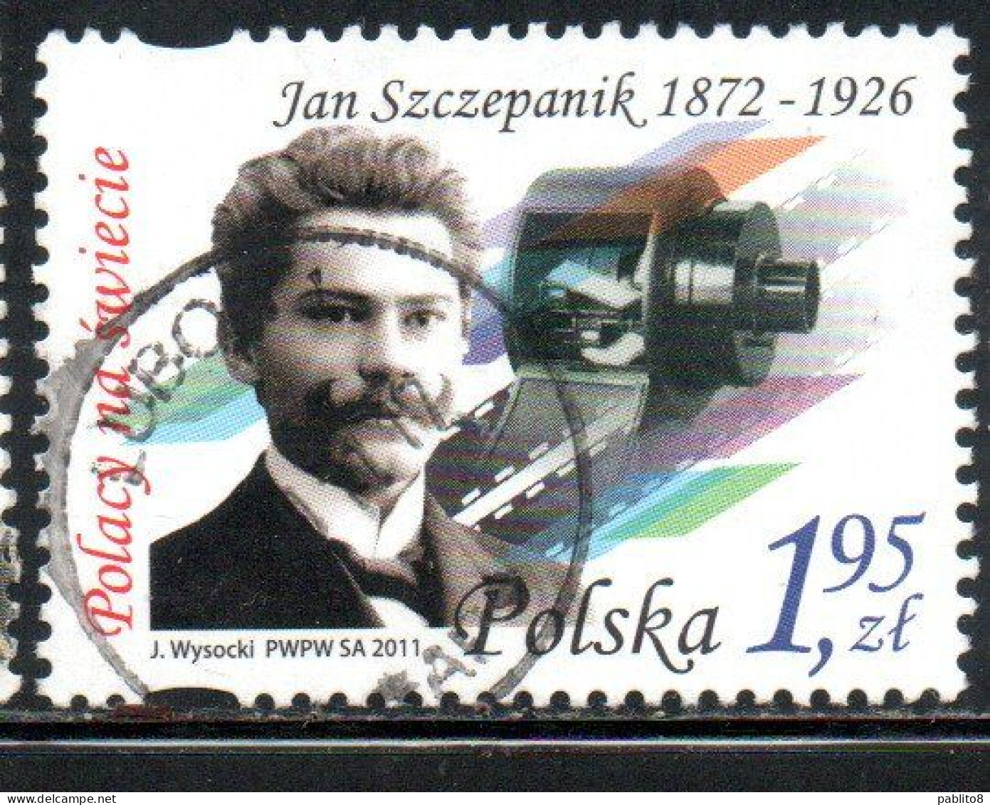 POLONIA POLAND POLSKA 2011 JAN SZCZEPANIK 1.95z USED USATO OBLITERE' - Used Stamps
