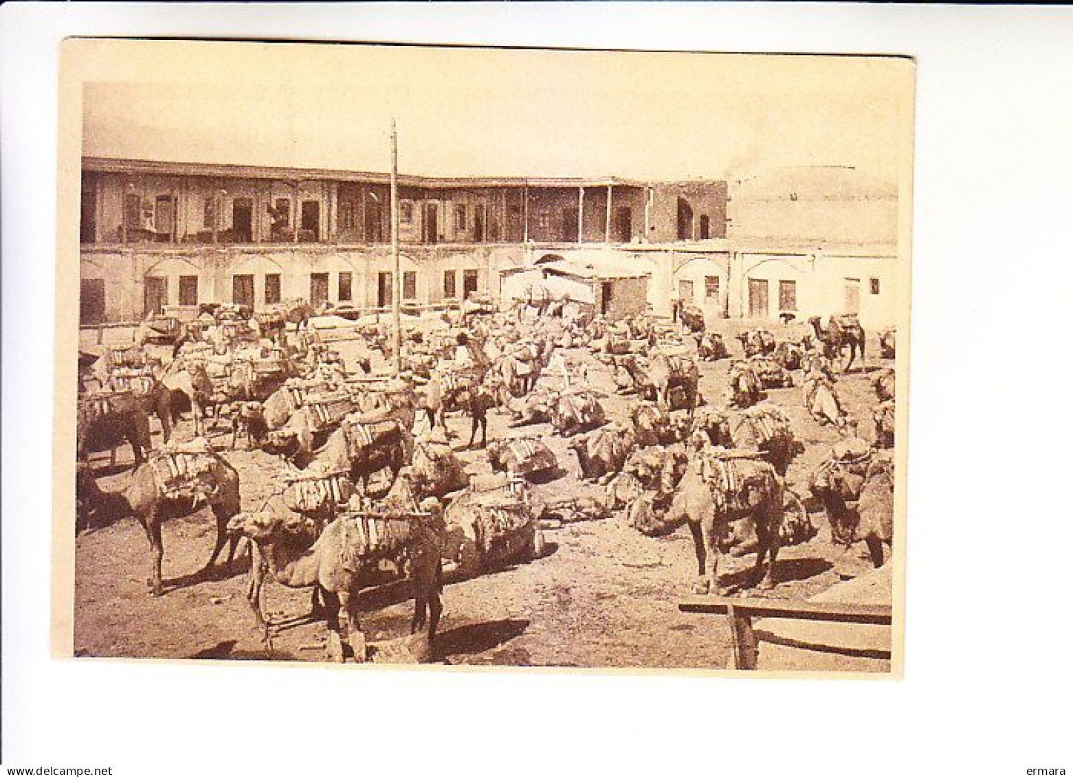 CENTRAL ASIA  Turkmenistan Ashgabat TYPES  IN A CARAVANSERAI AT THE RUSSIAN BAZAAR - Turkmenistan