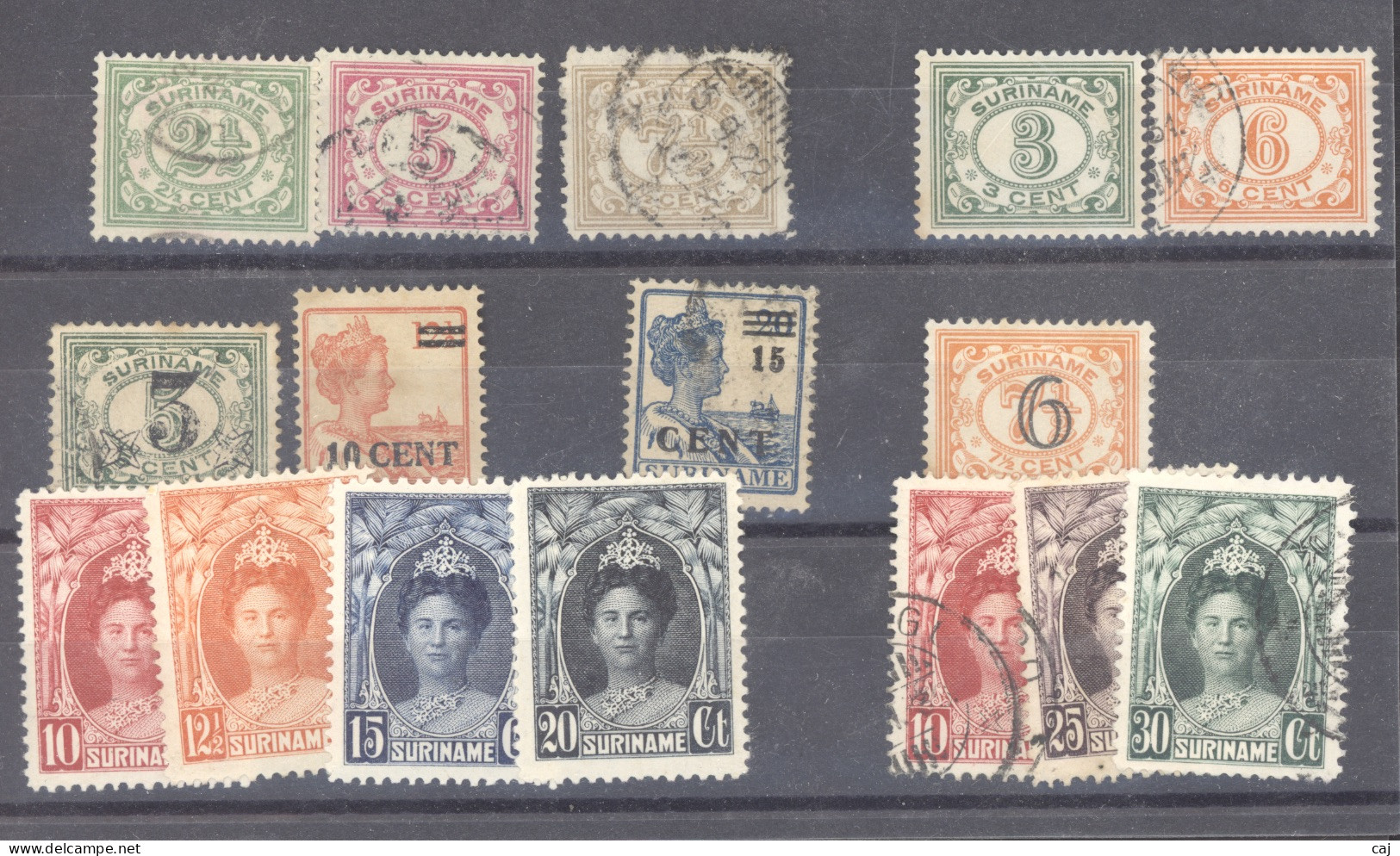 Pays-Bas  -  Surinam  :  16 Timbres * , (o) - Suriname ... - 1975