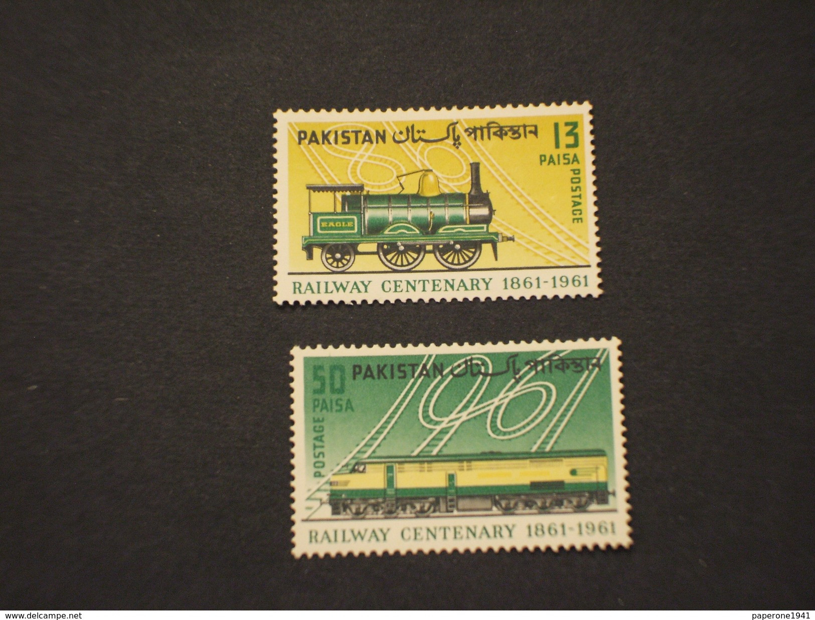 PAKISTAN - 1961 TRENI  2 VALORI - NUOVI(++) - Pakistan