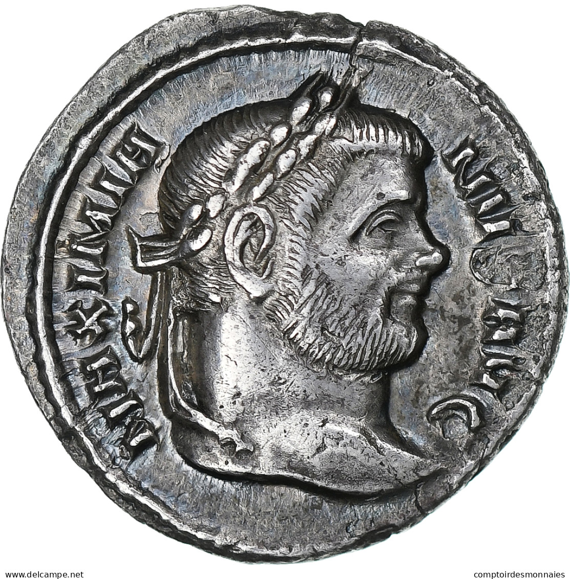 Maximien Hercule, Argenteus, 285-310, Siscia, Argent, SPL, RIC:43b - La Tétrarchie (284 à 307)