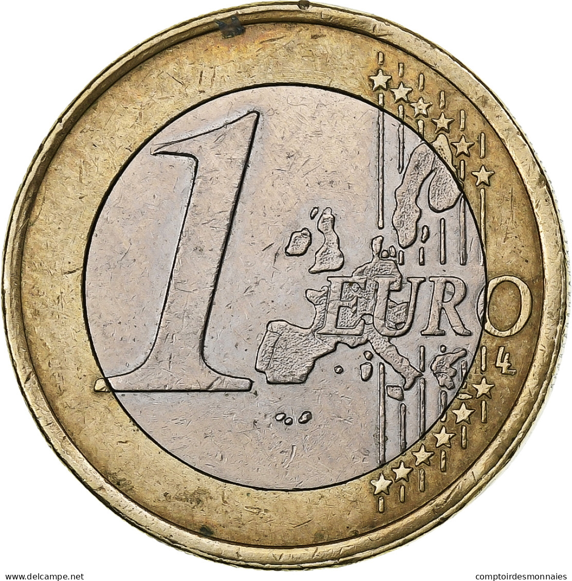 Union Européenne, 1 Euro, Error Double Reverse Side, Bimétallique, TTB - Errors And Oddities