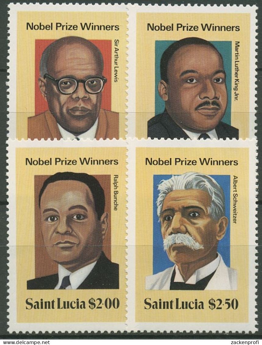 St. Lucia 1980 Nobelpreisträger 494/97 Postfrisch - St.Lucia (1979-...)