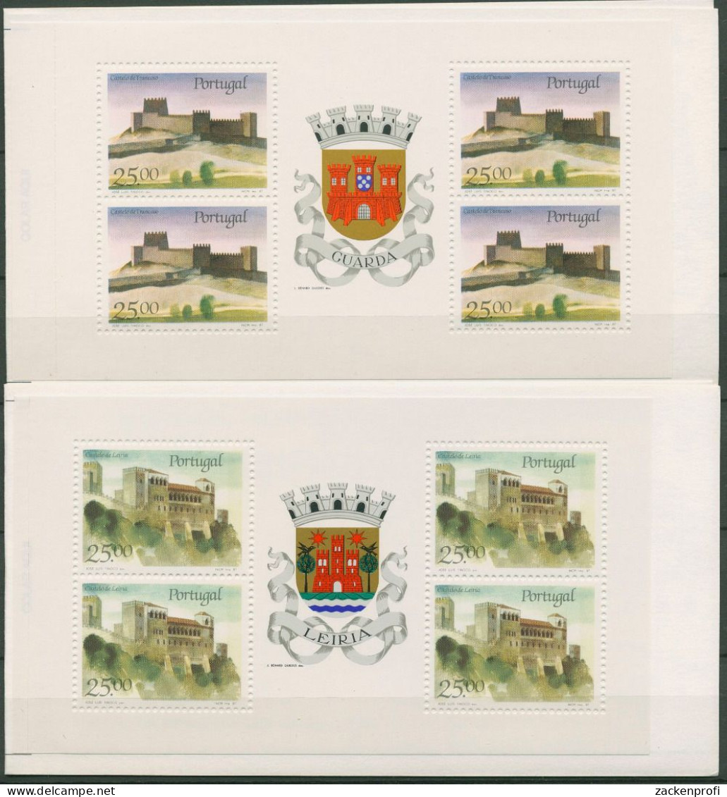 Portugal 1987 Burgen Schlösser Markenheftchen 1720/21 MH Postfrisch (C98450) - Carnets