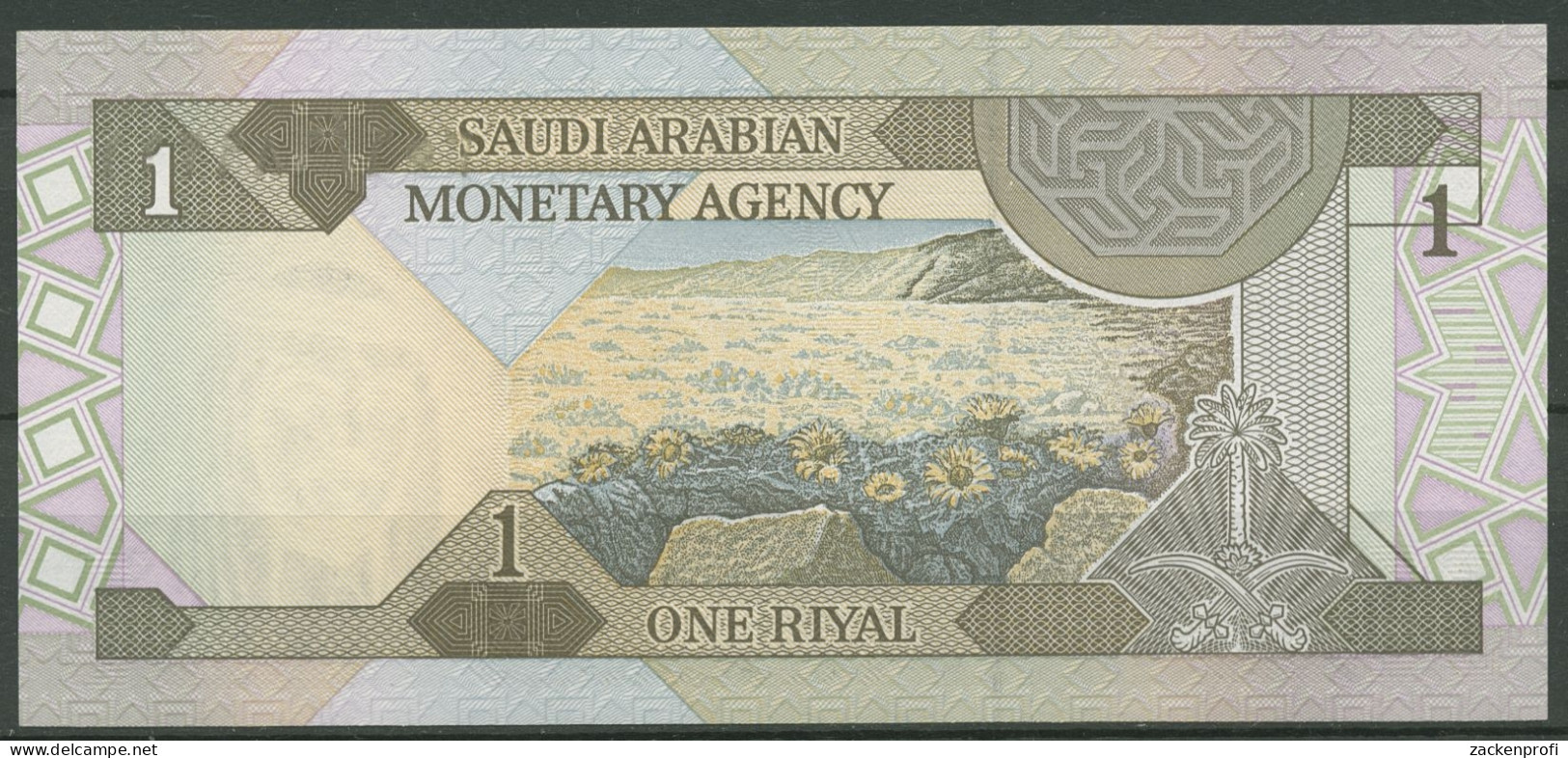 Saudi-Arabien 1 Riyal 1984, König Fahd, KM 21 Kassenfrisch (K616) - Saudi Arabia