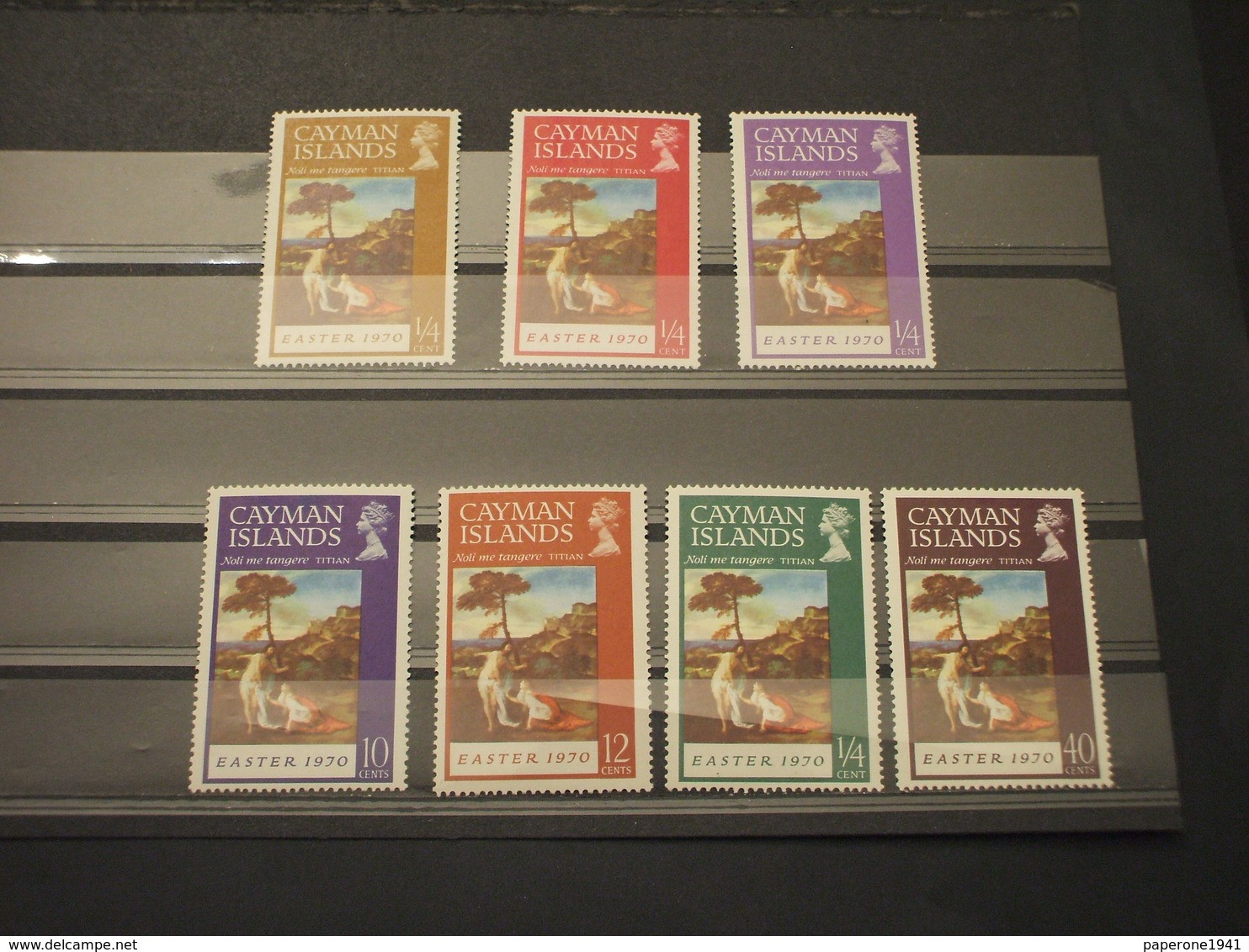 CAYMAN - 1970 PASQUA QUADRI  7 VALORI - NUOVI(++) - Caimán (Islas)