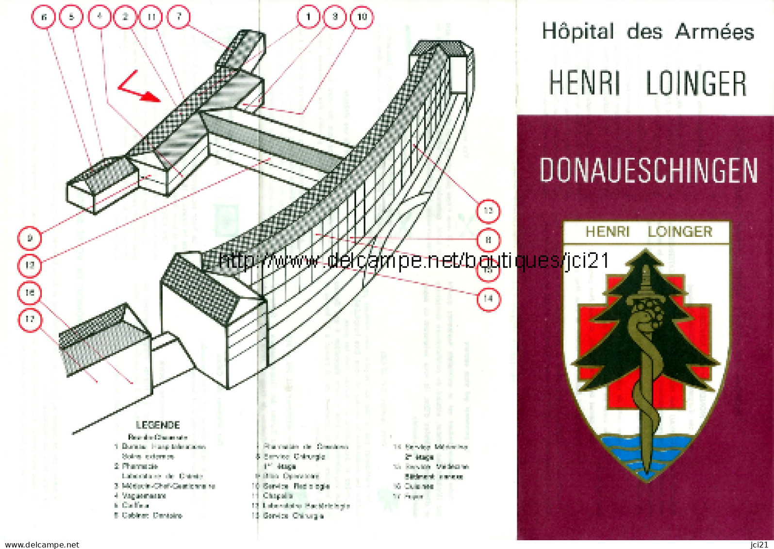 SERVICE DE SANTE - 354° Hôpital Des Armées "Henri LOINGER" DONAUESCHINGEN (FFA)- REPRODUCTION_m77 - Documenti