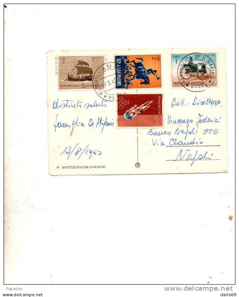 1960    CARTOLINA VIAGGIATA - Storia Postale