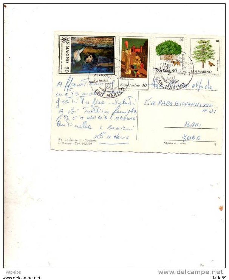 1980   CARTOLINA - Storia Postale