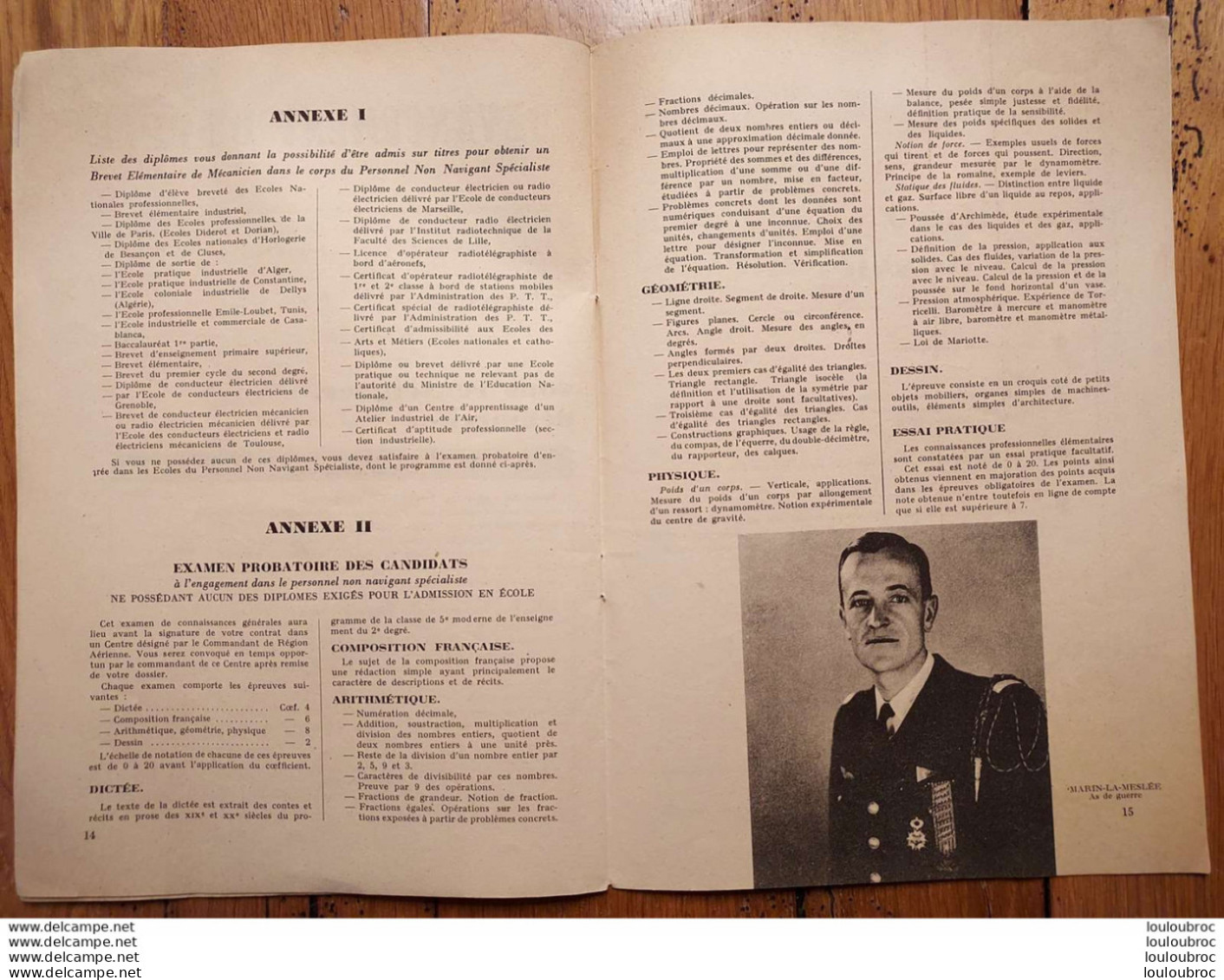 LIVRET ARMEE DE L'AIR  VOUS ETES JEUNE CHOISIR VOTRE VOIE EN VOUS DONNANT UN METIER 17 PAGES 1951 - Altri & Non Classificati