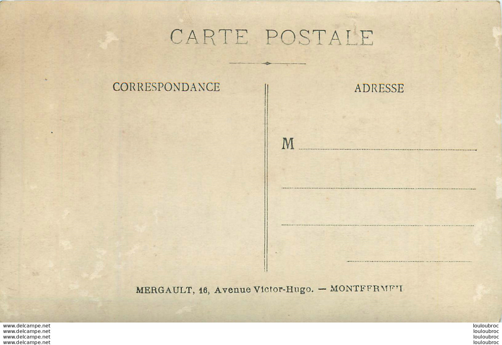 CARTE PHOTO MERGAULT MONTFERMEIL GROUPE DE PERSONNES ET FILLETTES AVEC POUPEE - Da Identificare