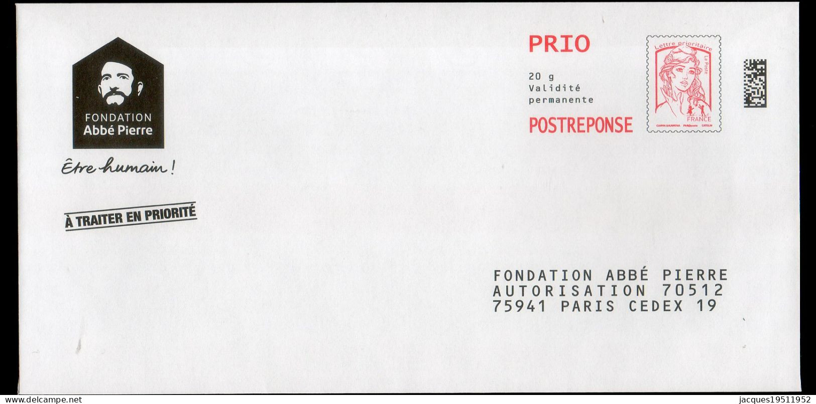 NJ-139 - Ciappa (PRIO) - Fondation Abbé Pierre - N° 100096 - PAP : Antwoord /Ciappa-Kavena