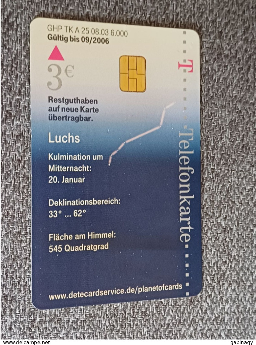 GERMANY-1074 - A 25 - Sternbilder 6 - Luchs / Lynx - ASTRONOMY - 6.000ex. - A + AD-Series : D. Telekom AG Advertisement