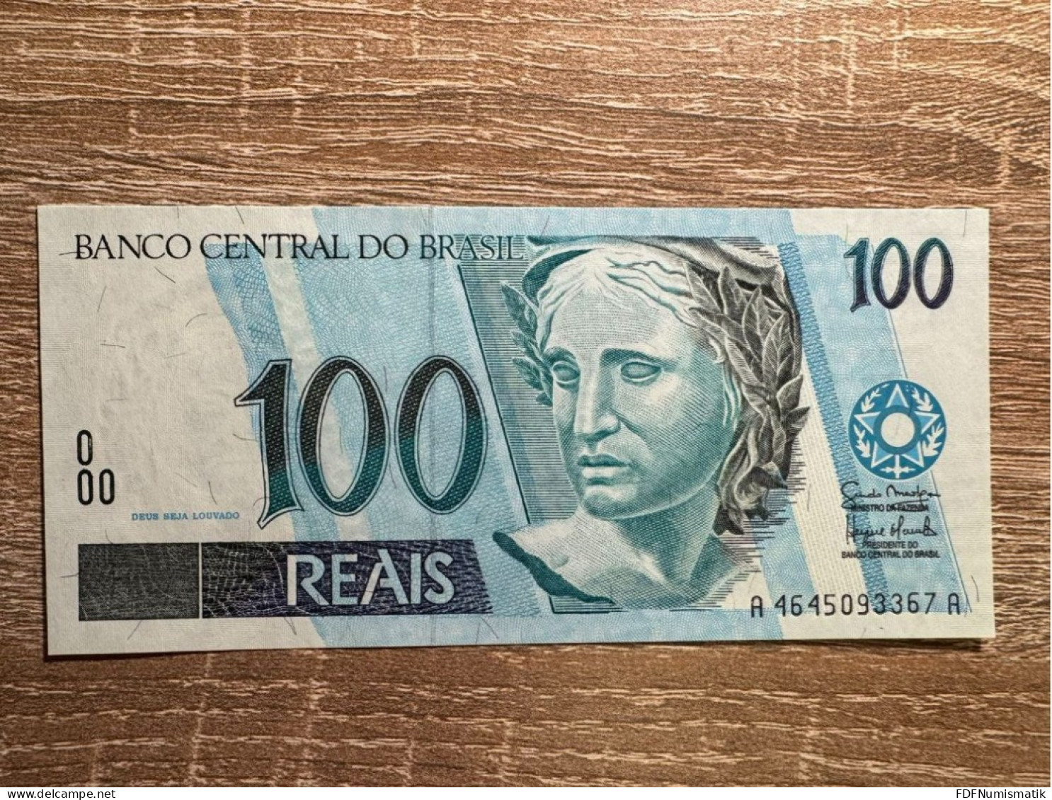 Brazil ，100 Reais，1994 ，pick 247f，Gem UNC - Brésil