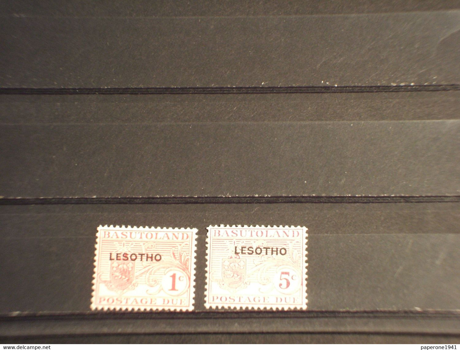 LESOTHO - TASSE - 1966 STEMMA/COCCODRILLO 2 VALORI - NUOVI(++) - Lesotho (1966-...)