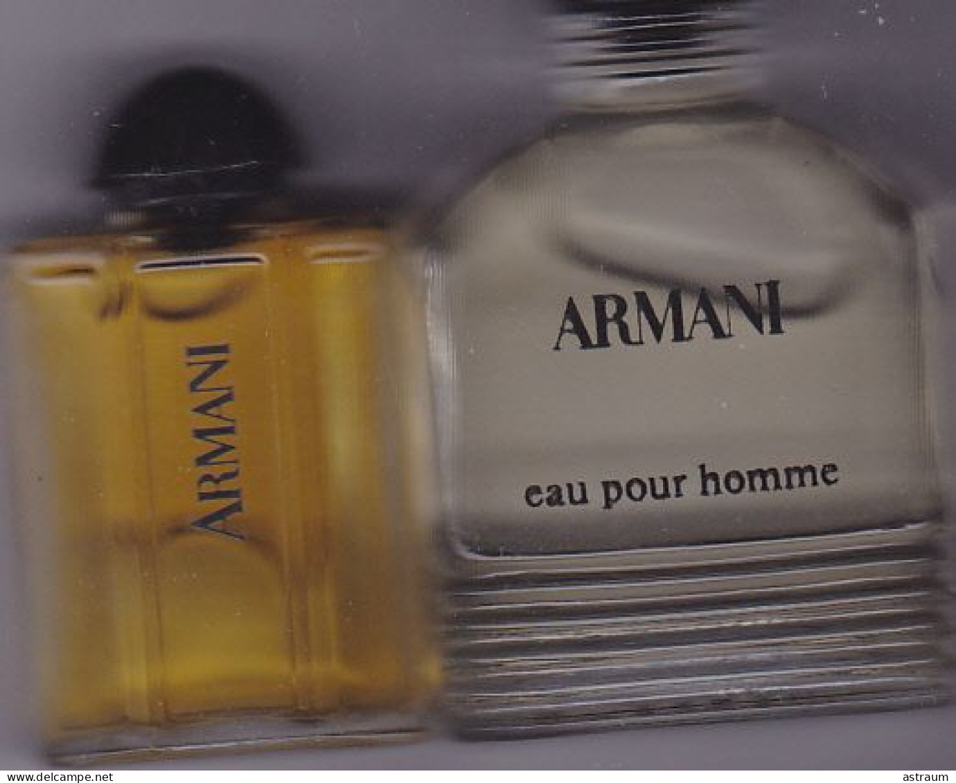 Lot De 2 Miniature Vintage Parfum - Armani - EDT - Pleine Sans Boite 10ml & 5ml - Miniaturen Flesjes Heer (zonder Doos)
