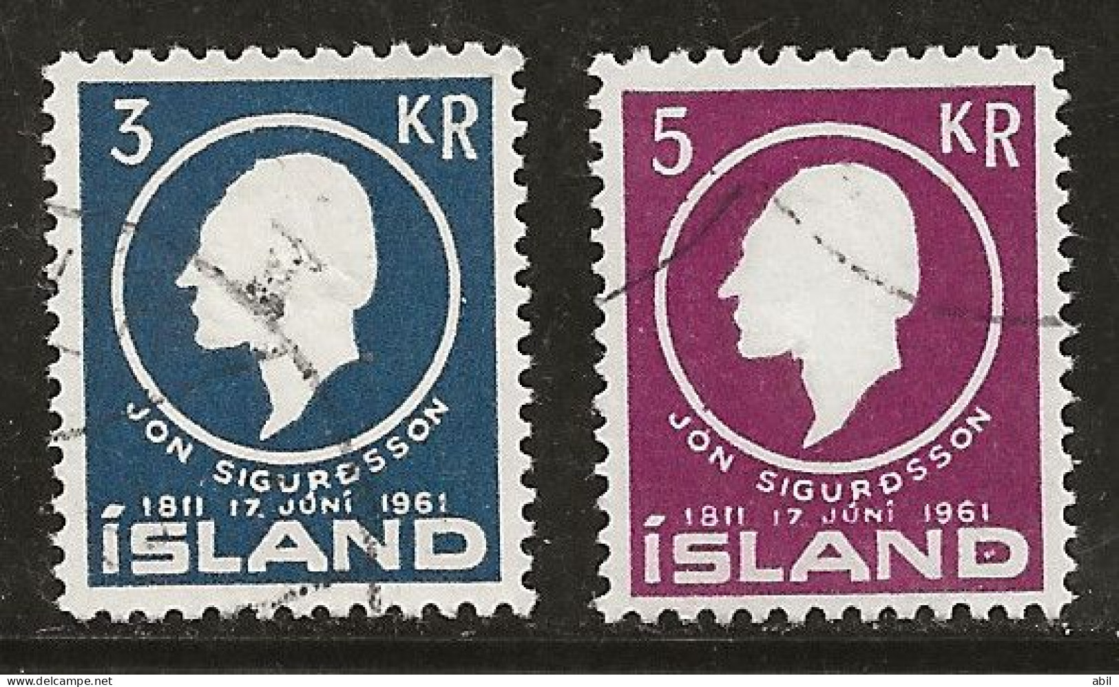 Islande 1961 N° Y&T : 307 Et 308 Obl. - Gebruikt