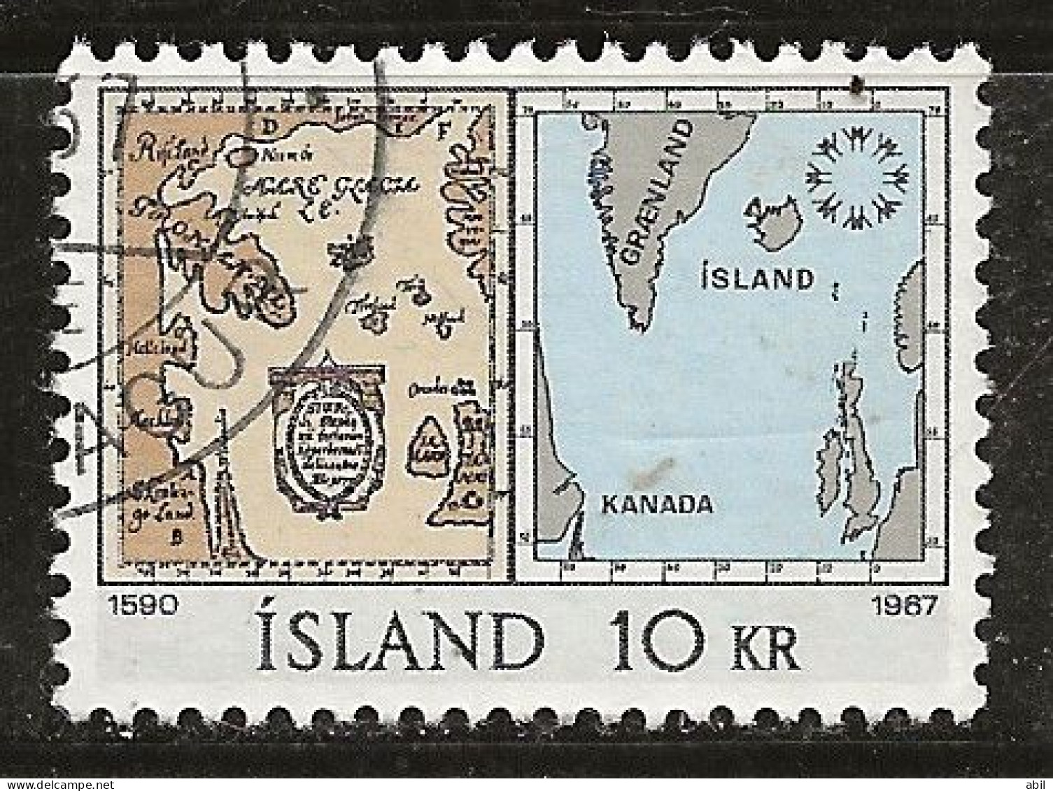 Islande 1967 N° Y&T : 366 Obl. - Oblitérés