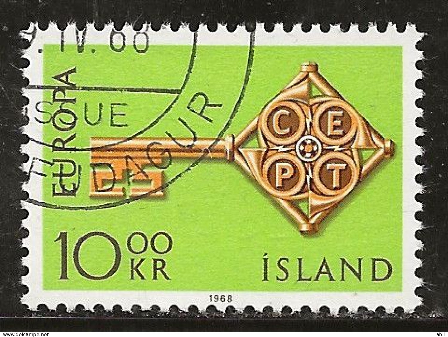 Islande 1968 N° Y&T : 373 Obl. - Usati