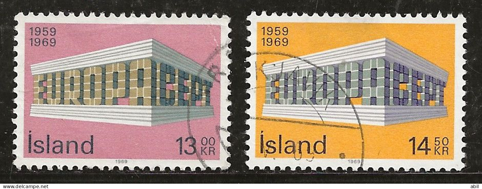 Islande 1969 N° Y&T : 383 Et 384 Obl. - Gebruikt