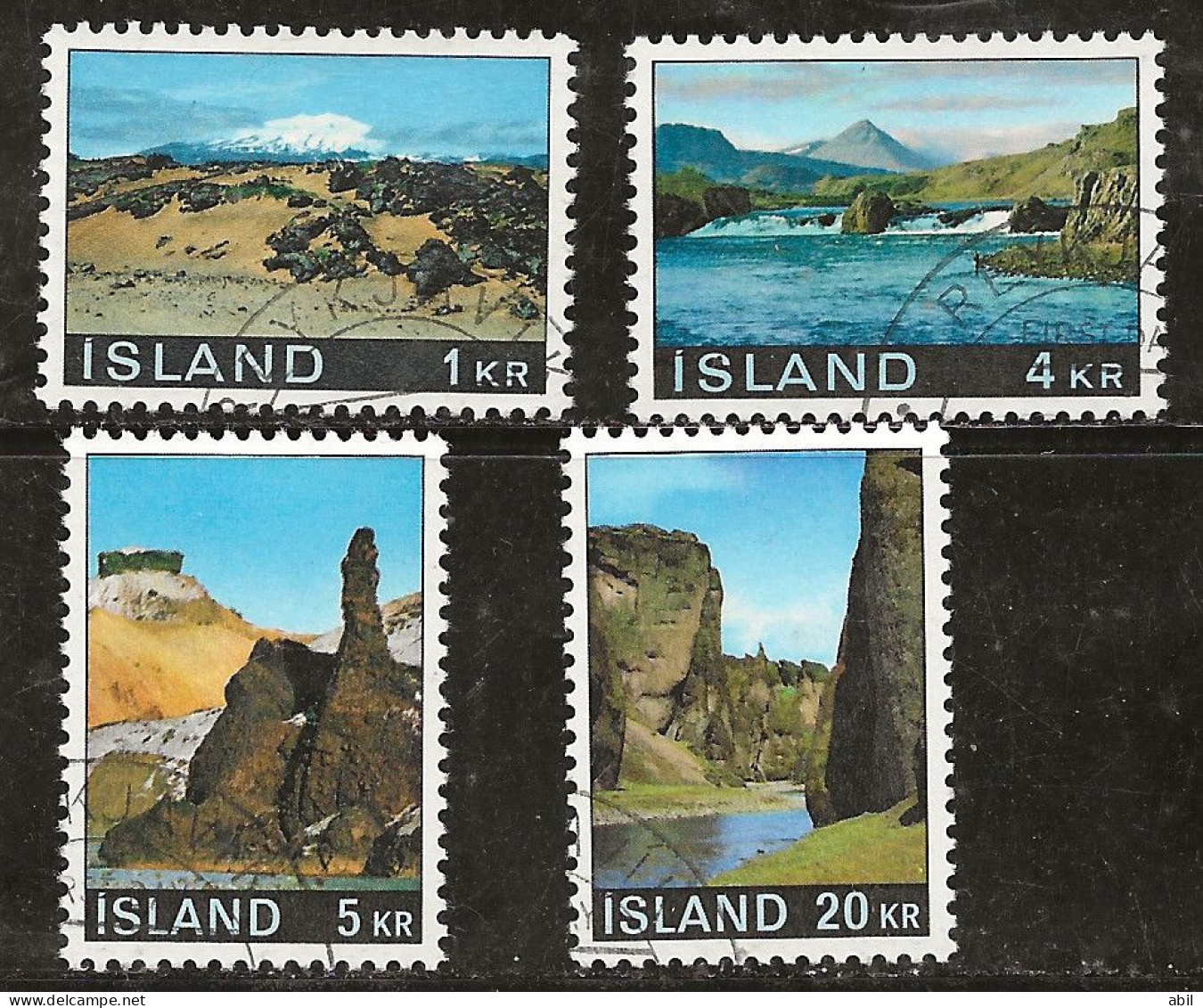 Islande 1970 N° Y&T : 387 à 390 Obl. - Oblitérés