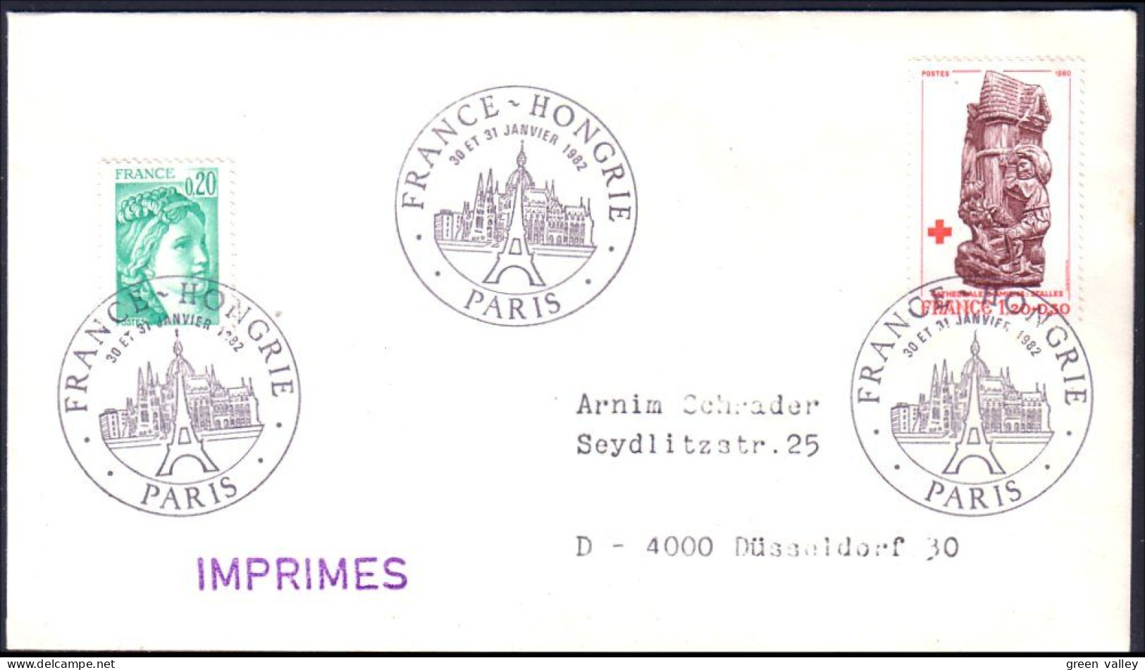 France Expo France-Hongrie Cathédrale Amiens FDC Cover ( A90 977) - Summer 1972: Munich