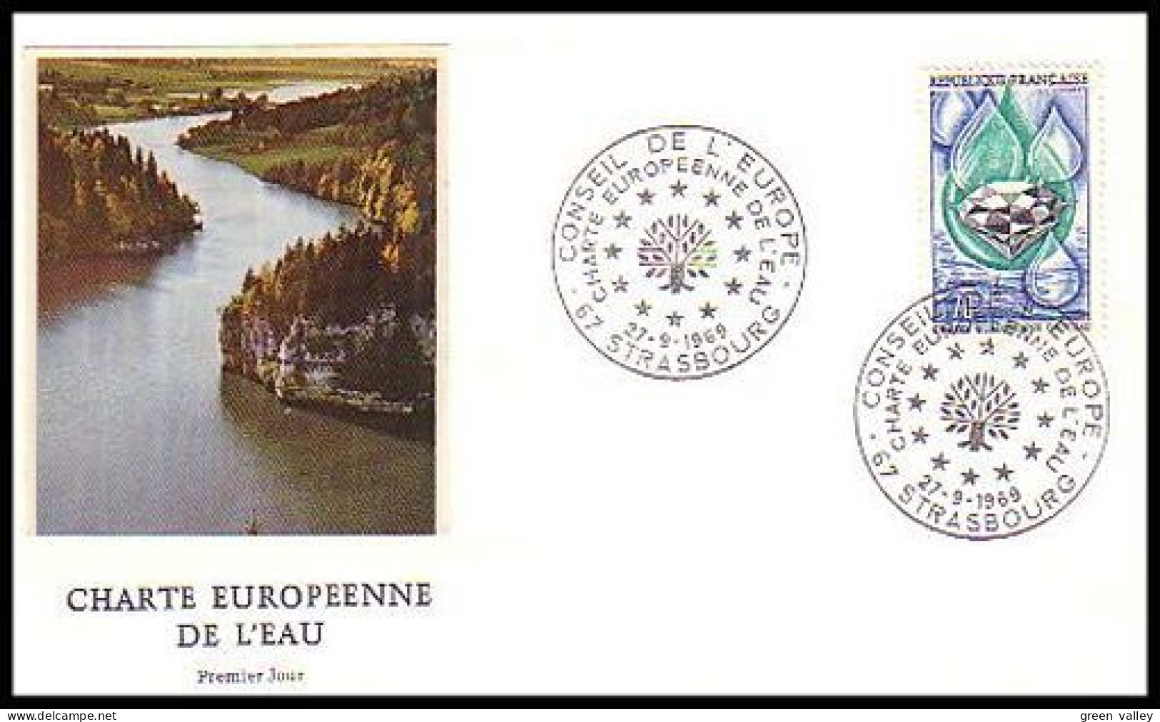 France Charte De L'eau Diamant FDC Cover ( A90 823) - Minerali