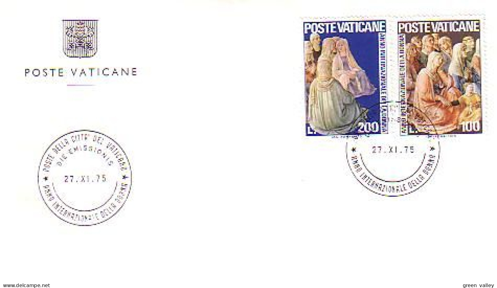 Year Of The Holy Virgin Année Sainte Complete Set On FDC Cover 1975 ( A90 705) - Cristianismo
