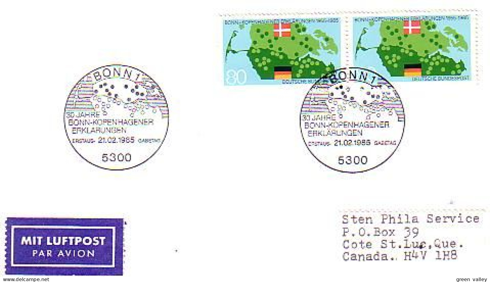 Bonn-Kopenhagener Erklarungen FDC Cover ( A90 682) - Buste