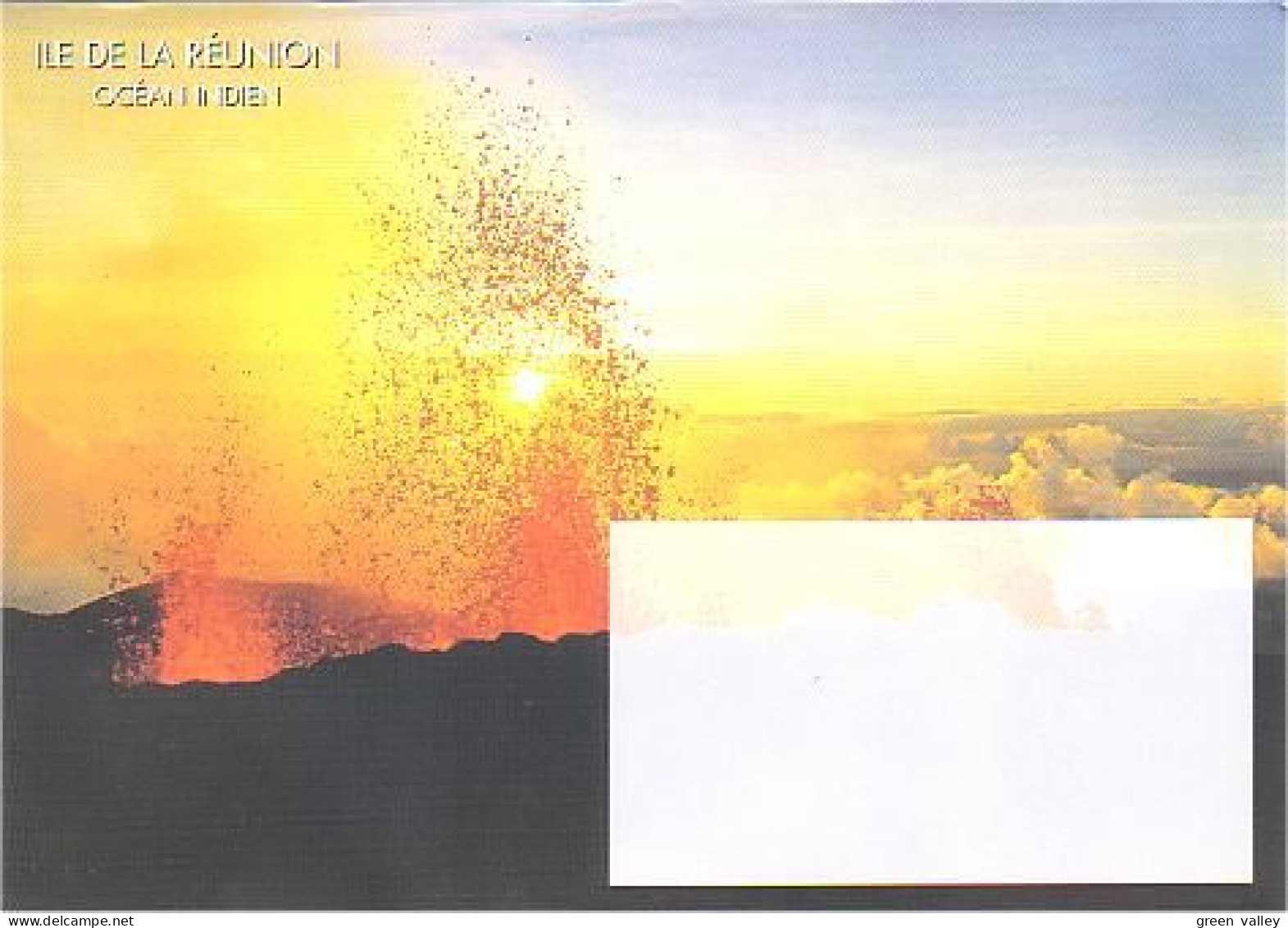 Enveloppe Illustrée Eruption Volcan Reunion Volcano Preprinted Cover ( A90 599) - Vulkanen
