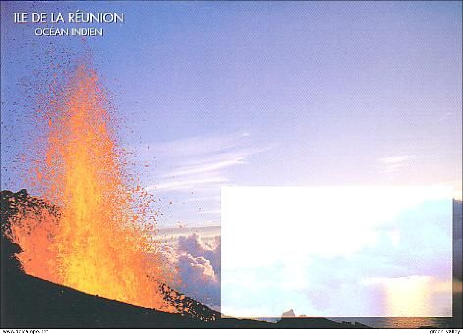 Enveloppe Illustrée Eruption Volcan Reunion Volcano Preprinted Cover ( A90 600) - Vulkanen