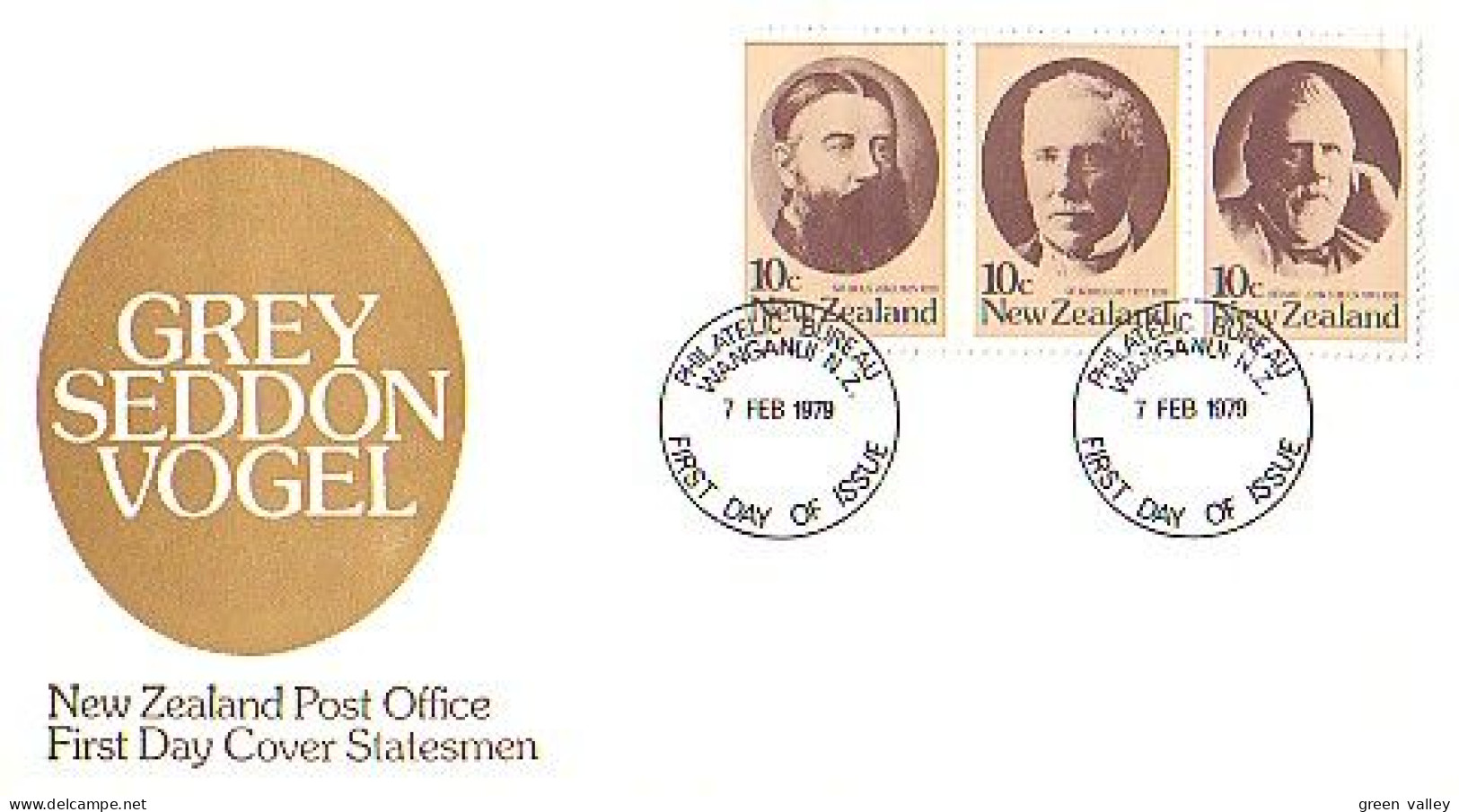 N-Z Seddon Vogel And Grey Statesmen Chefs D'état FDC Cover ( A90 563) - Jewish