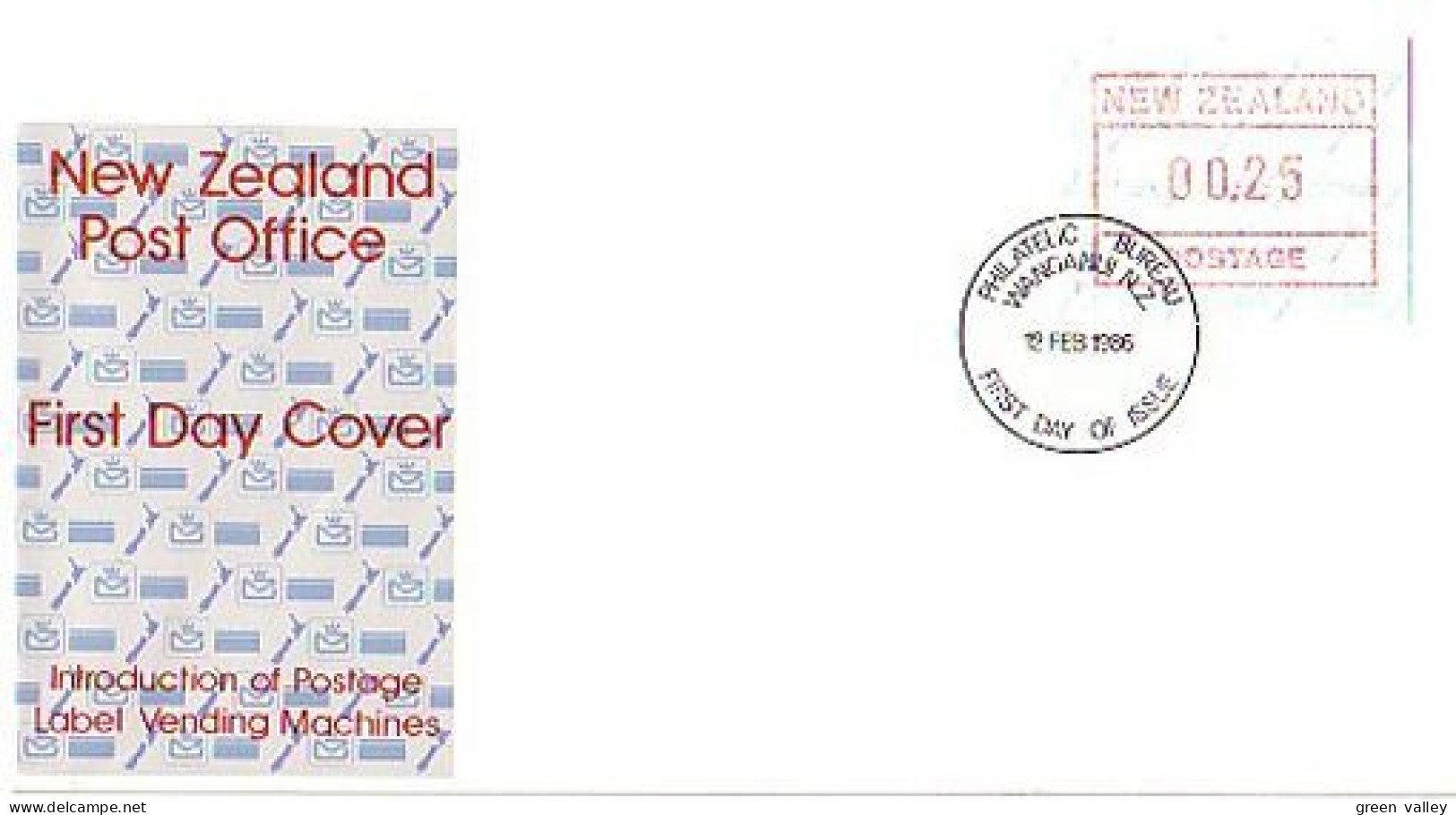 N-Z Frama Introduction Of Postage Label Vending Machines FDC Cover ( A90 413) - Vignette [ATM]