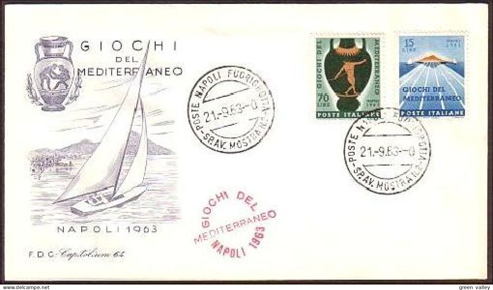 Italia Volcan Vesuvio Napoli Volcano FDC Cover No 2580 ( A90 270) - Volcans