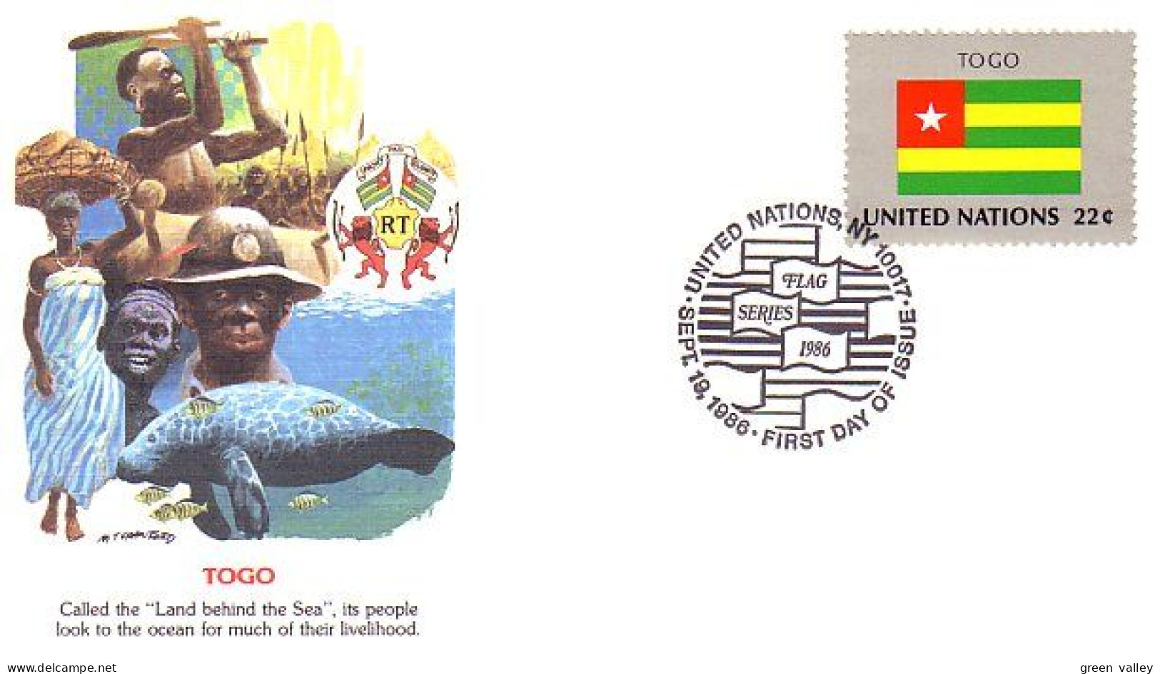 Togo Flag Drapeau FDC Cover ( A90 231) - Enveloppes