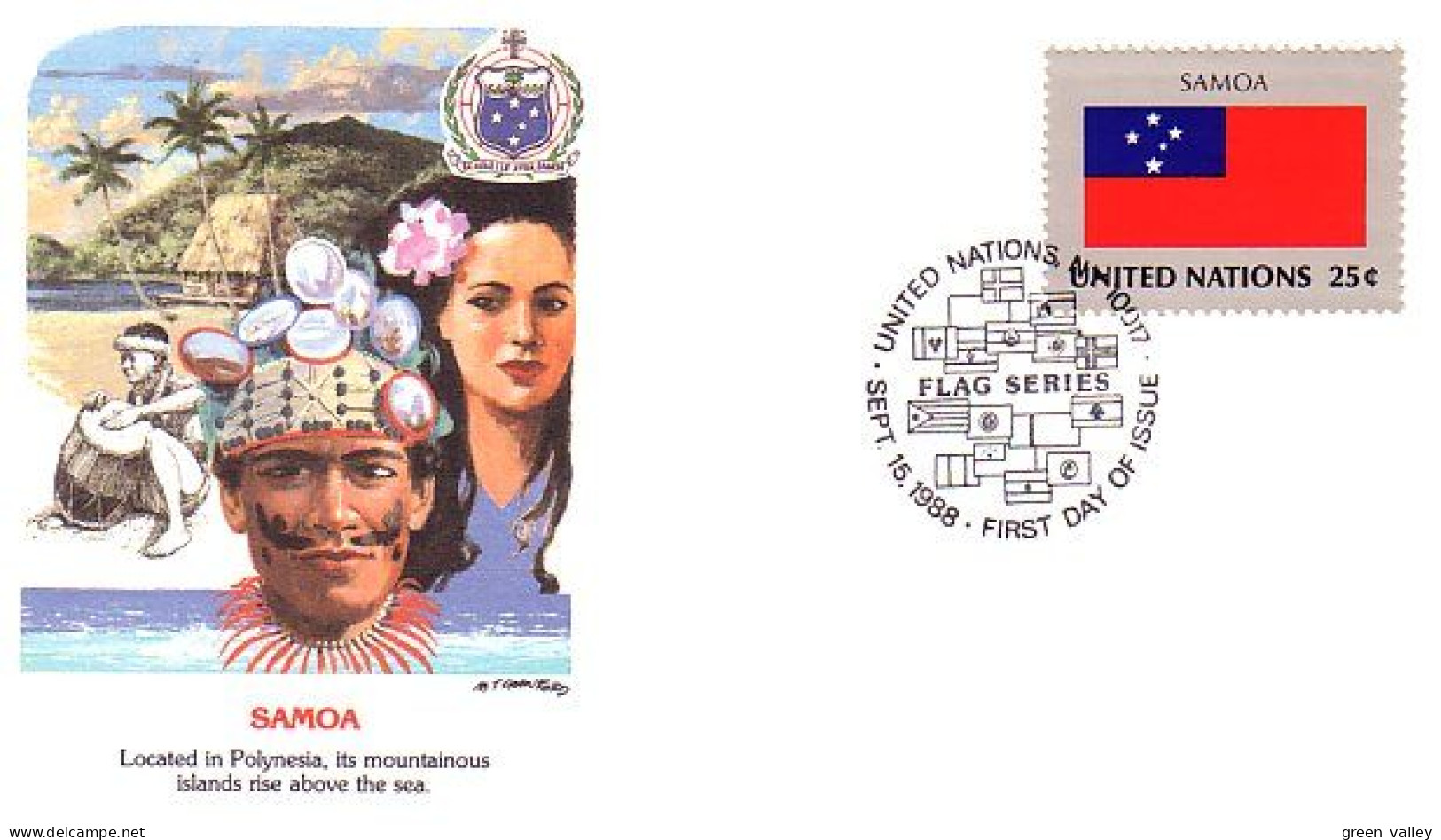 Samoa Flag Drapeau FDC Cover ( A90 219) - Omslagen