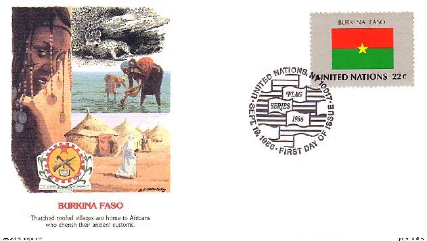 Burkina Faso Flag Drapeau FDC Cover ( A90 140) - Briefe