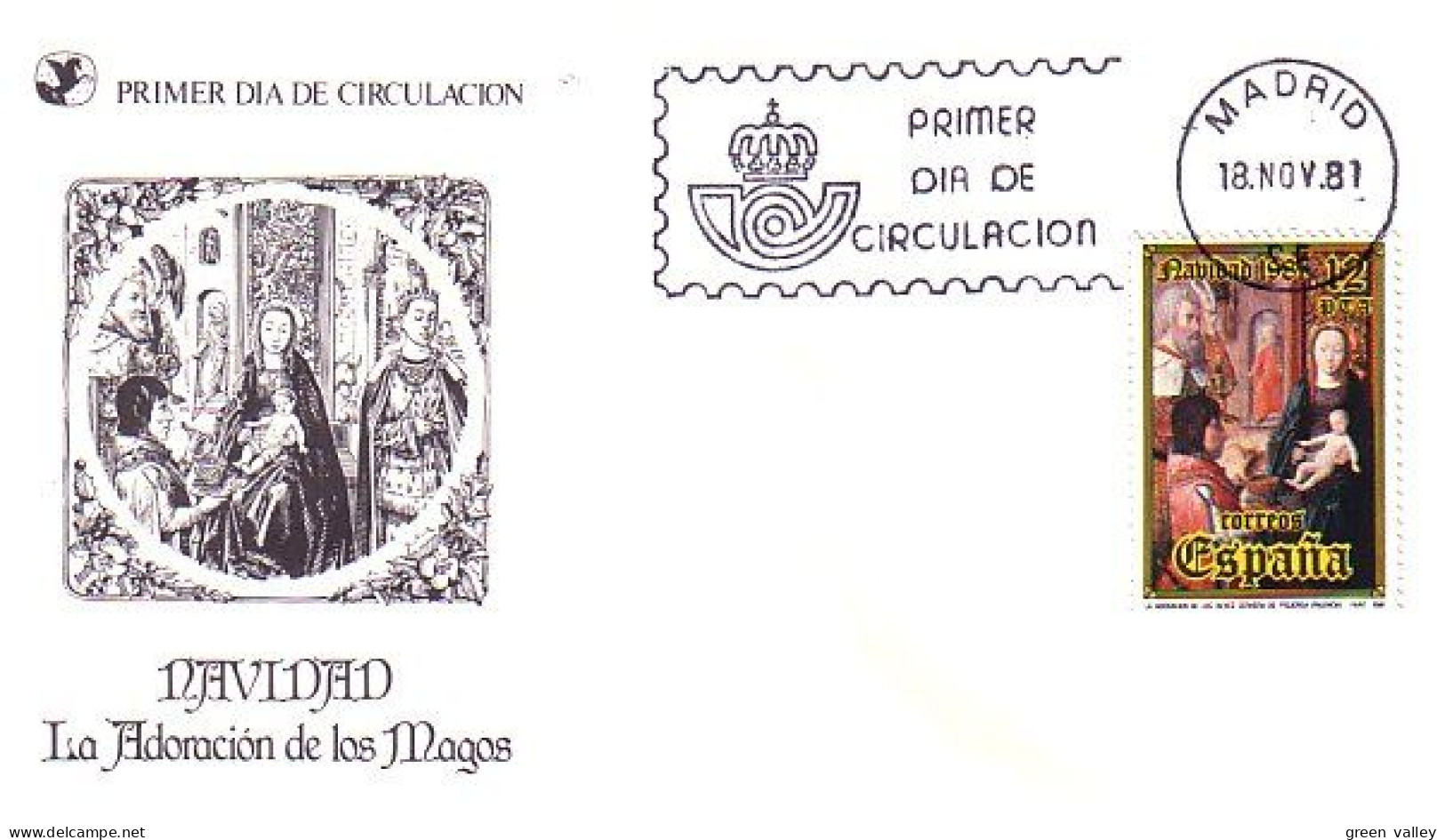 Espagne Navidad 1981 FDC Cover ( A90 110) - Religión