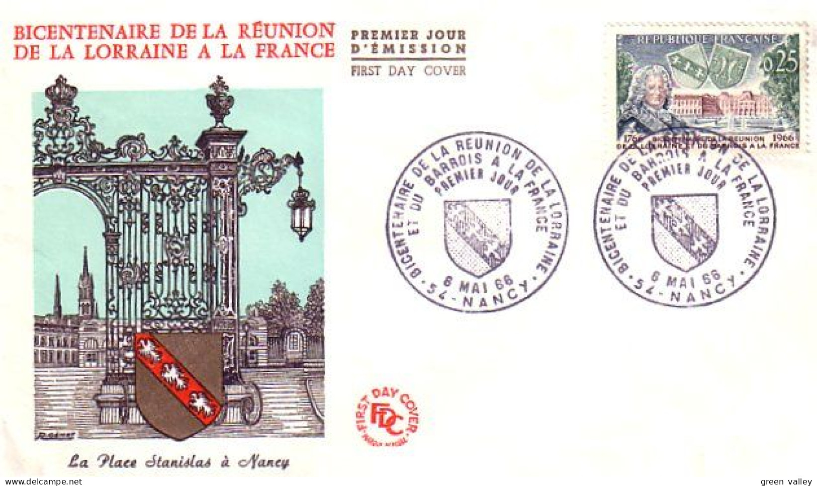 France Lorraine 200e 1966 FDC Cover ( A90 64) - Covers