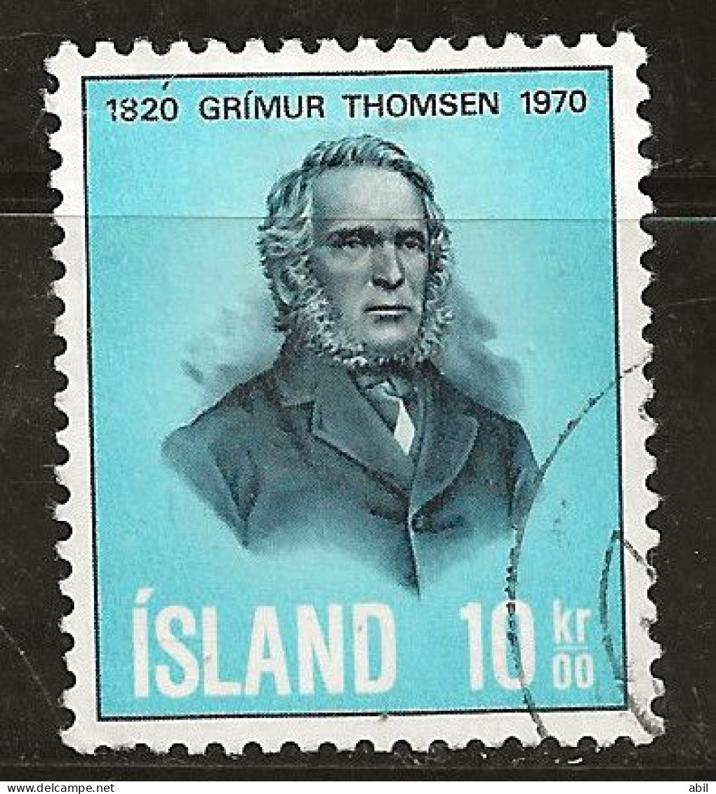 Islande 1970 N° Y&T : 398 Obl. - Used Stamps