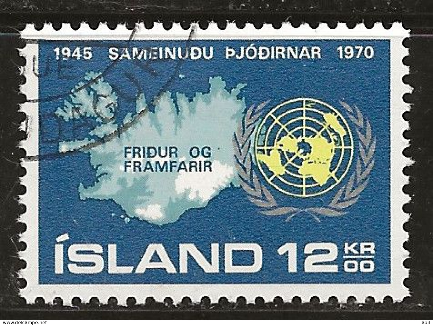 Islande 1970 N° Y&T : 402 Obl. - Oblitérés