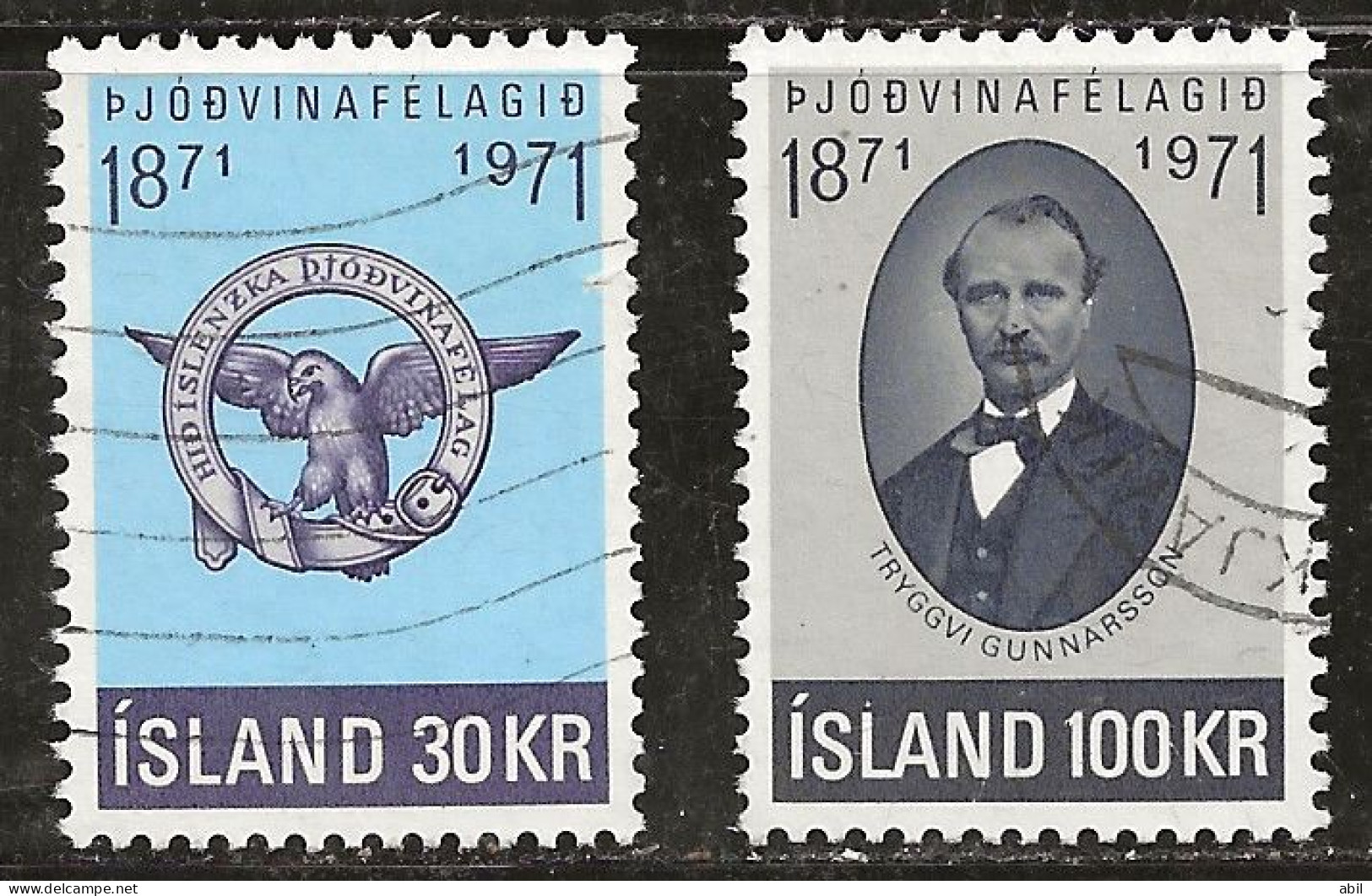 Islande 1971 N° Y&T : 408 Et 409 Obl. - Oblitérés