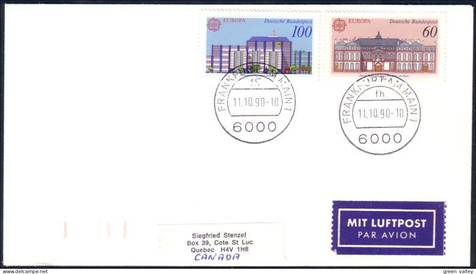 Germany Thurn And Taxis Europa FDC Cover To Canada ( A91 866) - Altri & Non Classificati