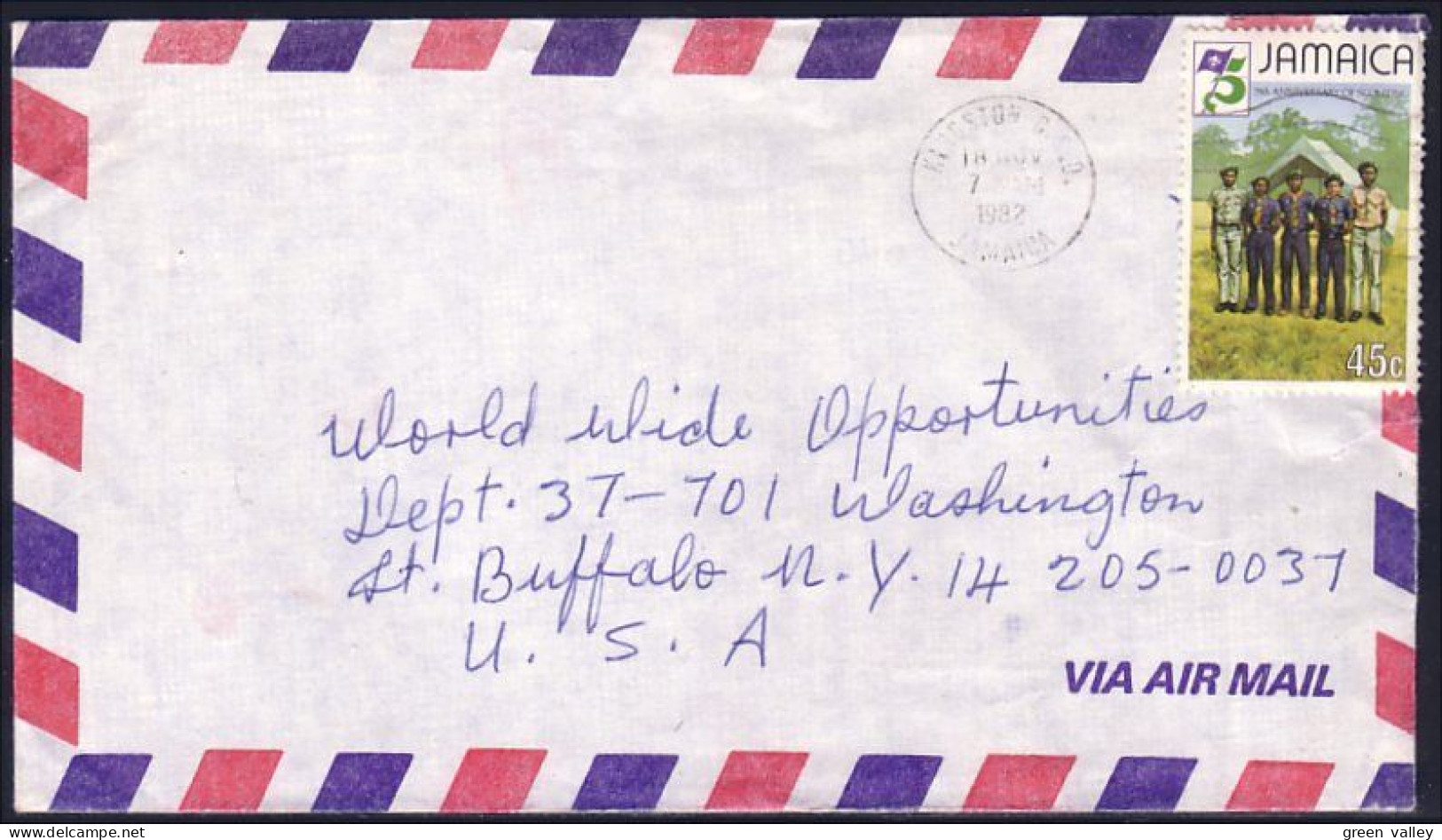 Jamaica Scouts Cover To The USA ( A91 738) - Jamaica (1962-...)