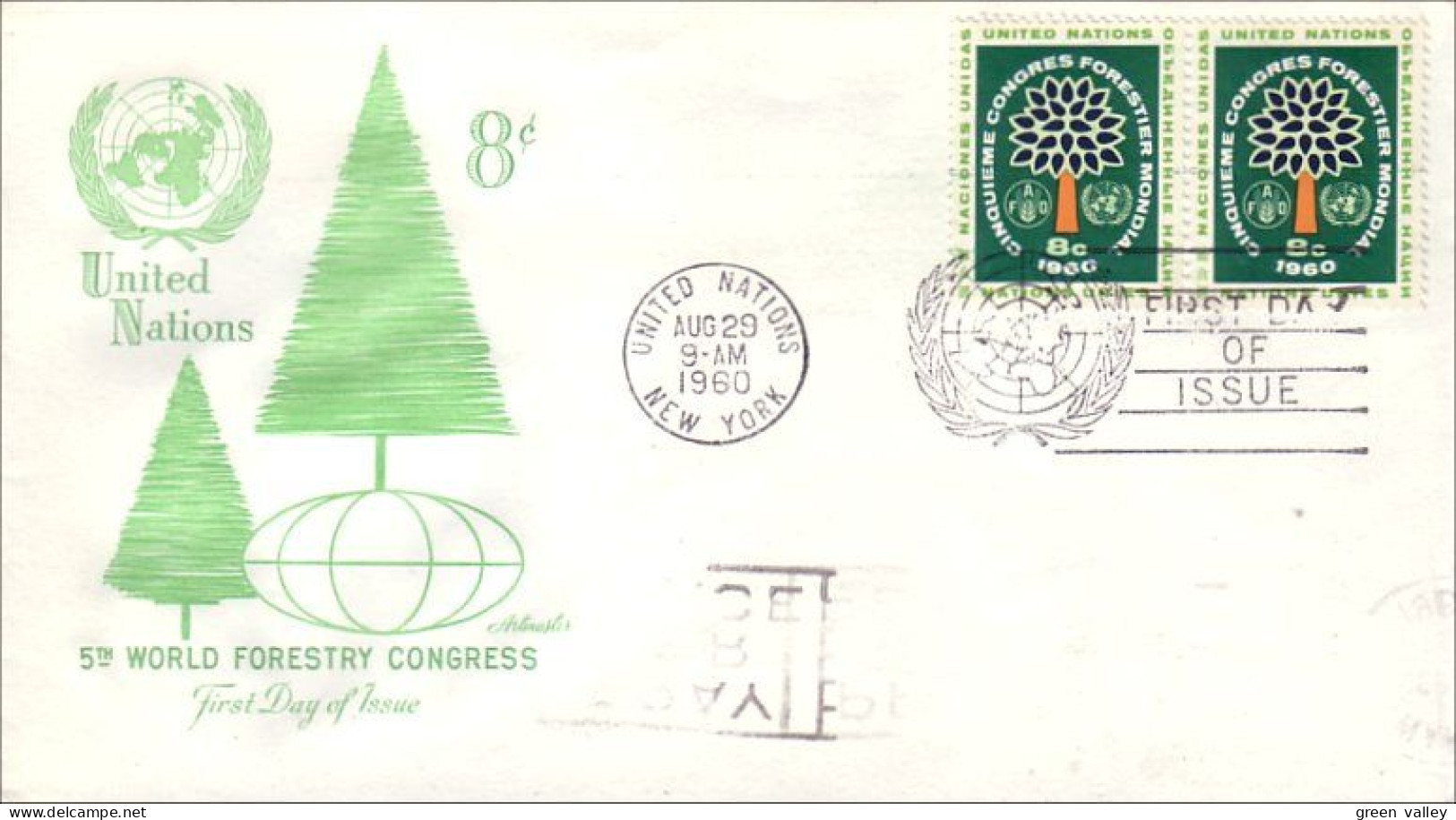 World Forestry Congress Foret 8c FDC Cover ( A91 742) - Trees