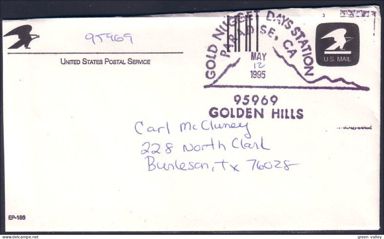 US Cover Gold Nugget Days Paradise, CA APR 23, 1995 ( A91 694) - Minéraux