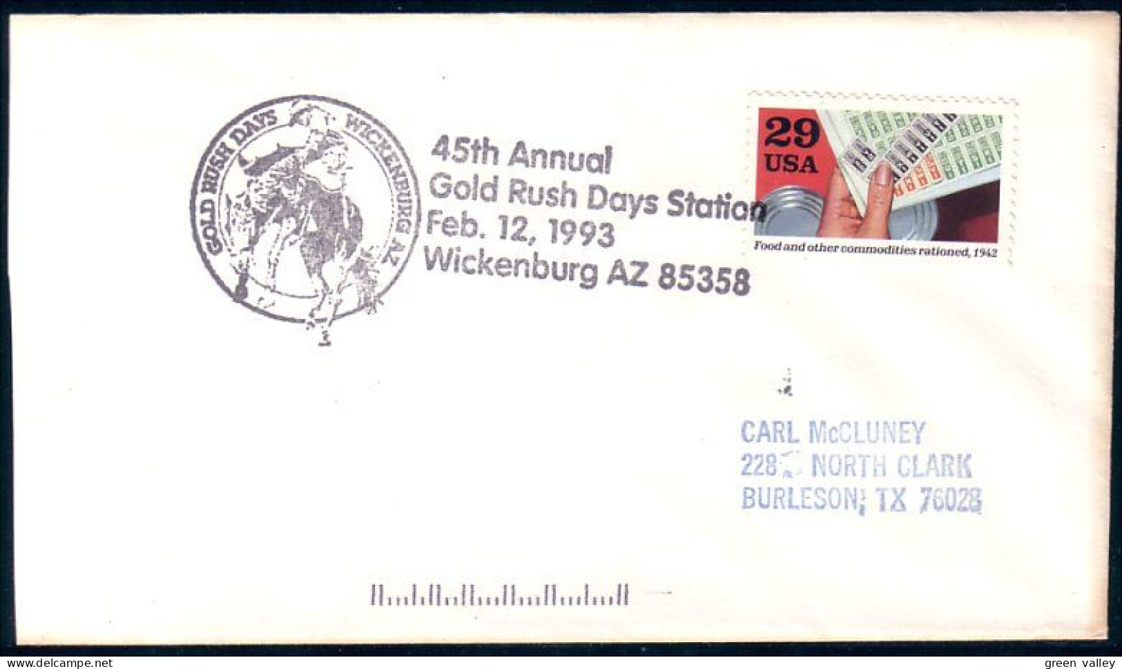 US Cover Gold Rush Days Wickenburg, AZ FEB 12, 1993 ( A91 684) - Minéraux