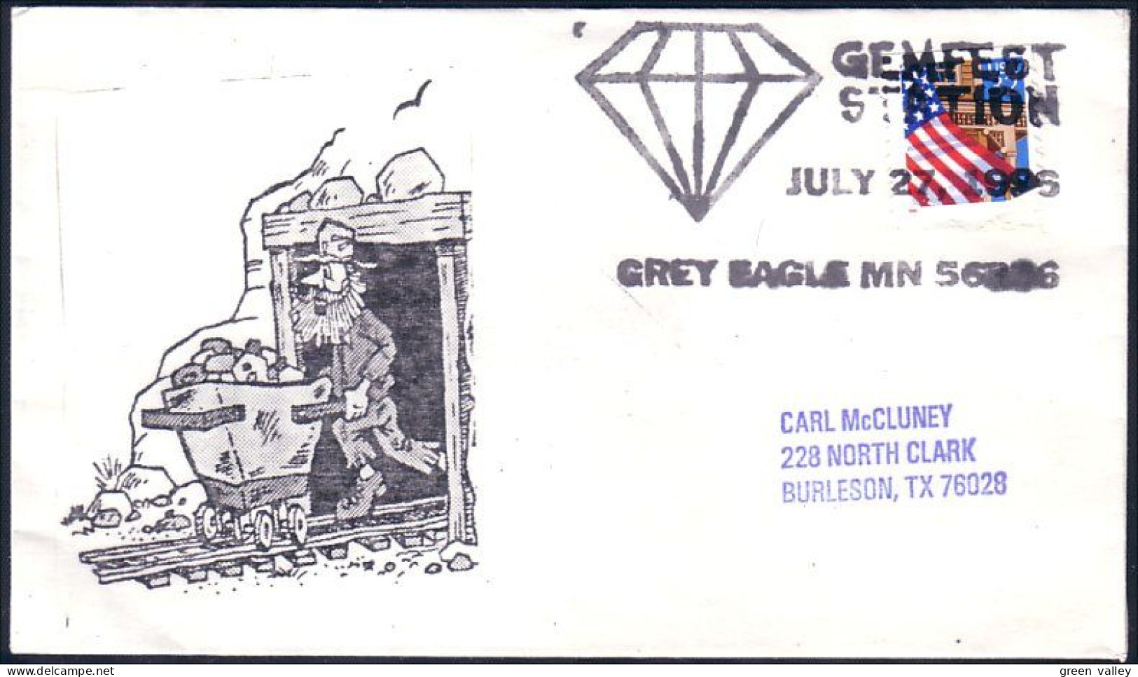 US Cover Gemfest Grey Eagle, MN JUL 27 1996 ( A91 626) - Minéraux